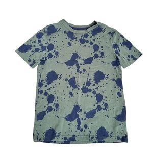 Tommy Bahama Kids T-Shirt with Blue Splatter on Green